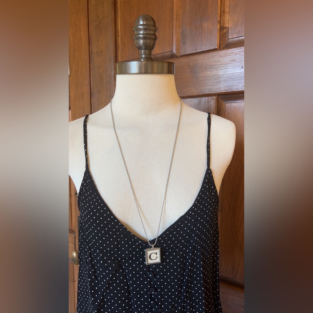 Anthropologie necklace letter C in the front!